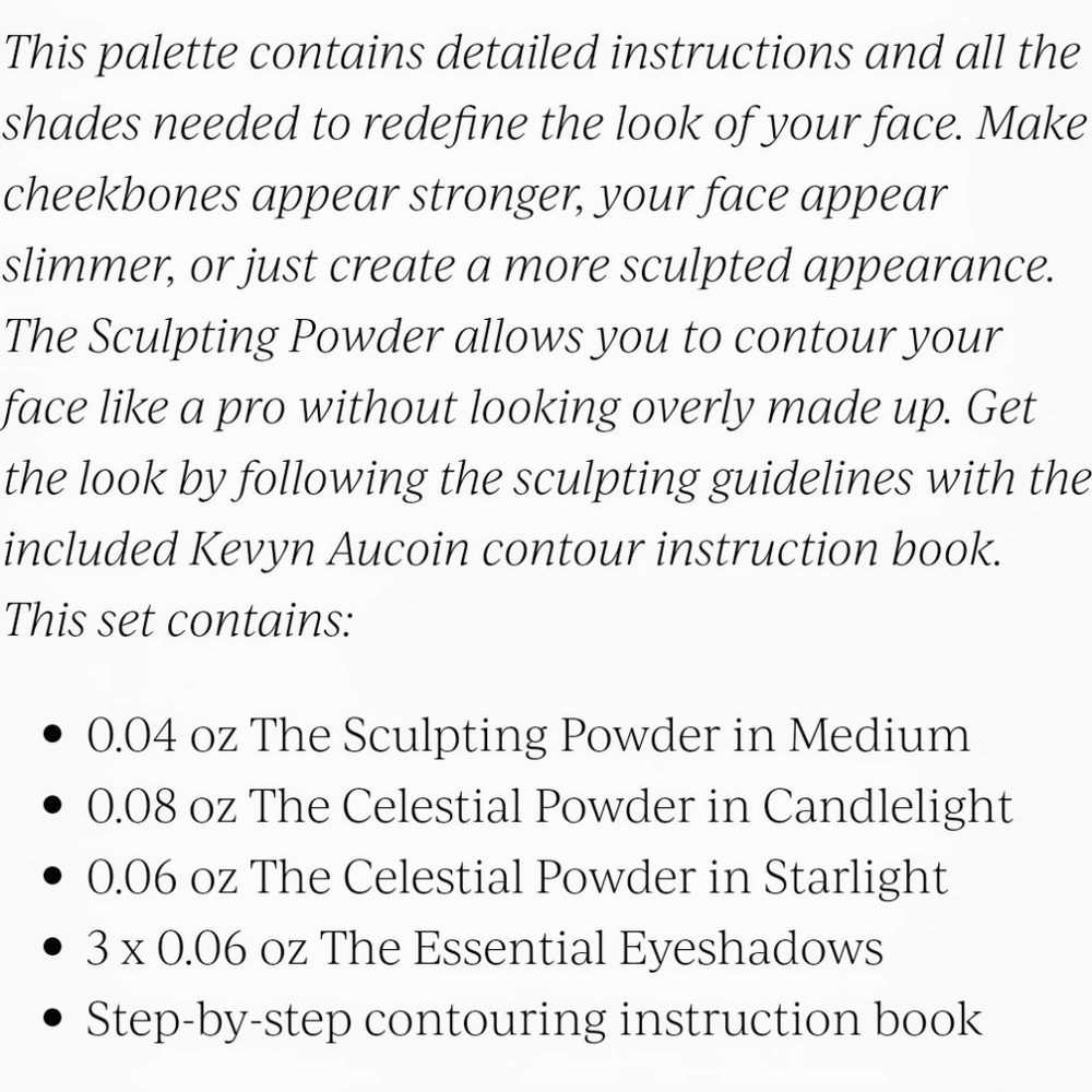 Kevyn Aucoin Art of Contouring palette - Picture 3 of 7
